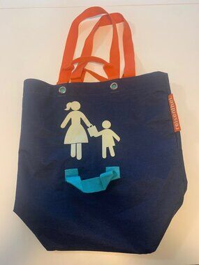 Reisenthel Motherchildbag Safety Family Tote Bag Navy Blue/Orange